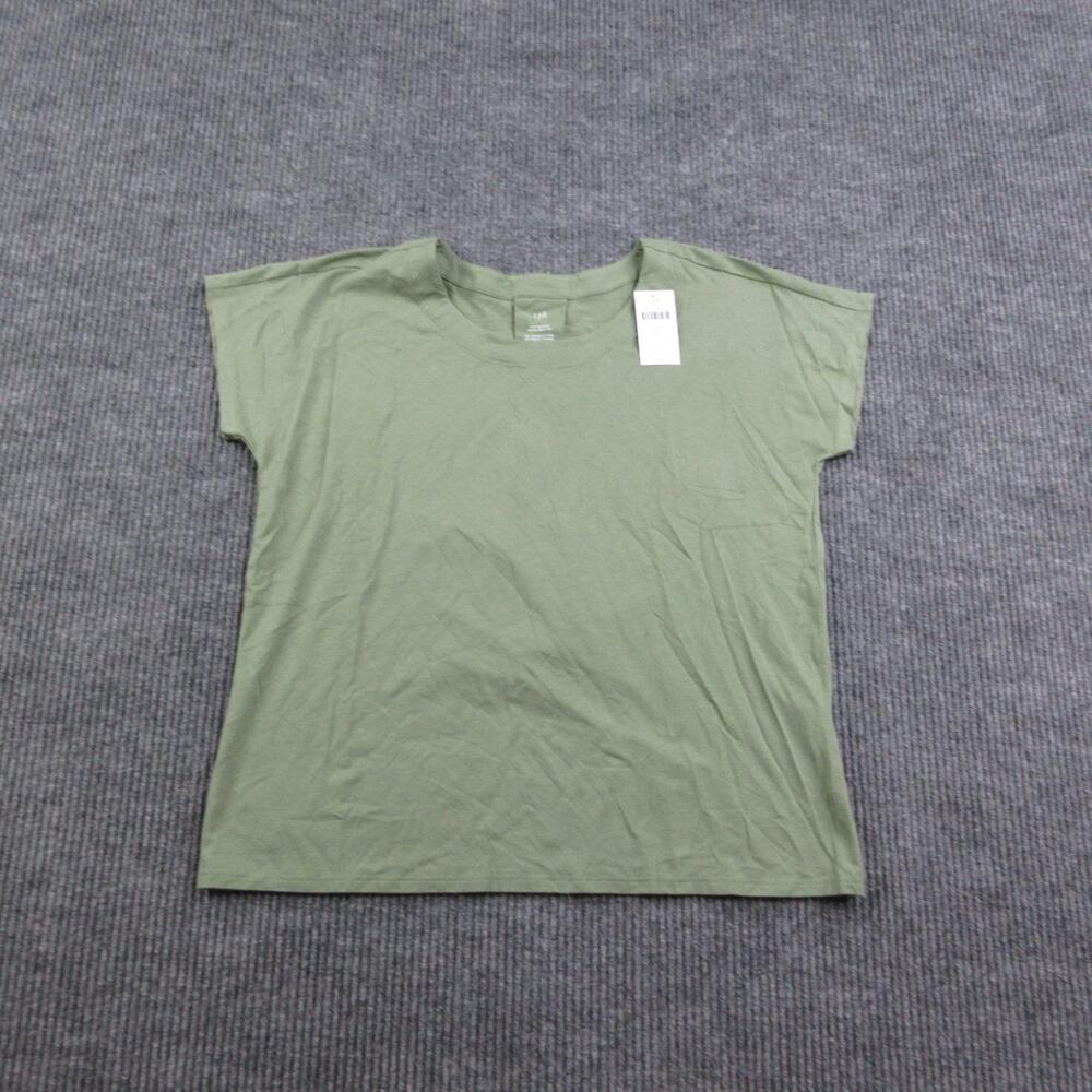 J. Jill Shirt Womens S Olivine Luxe Supima Scoop-Neck Tee Modal Stretch NWT